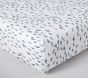 Watercolor Whale Organic Cotton Crib Fitted Sheet