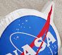 Astronaut Mission Patch Shaped Pillow