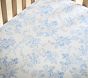 LoveShackFancy Damask Floral Organic Cotton Crib Fitted Sheet