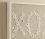 XOXO Embroidered Canvas Art (12" x 20")