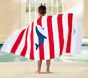 Rugby Stripe Whale Kid Beach  Towel UPF 50+