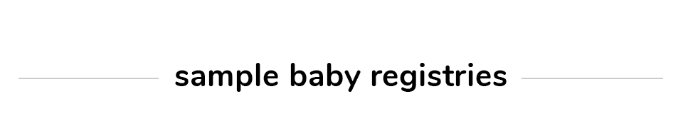 pottery baby registry
