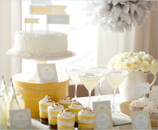 Yellow Baby Shower Yellow And Gray Baby Shower Pottery Barn Kids