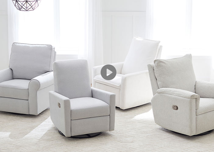 white nursery chair