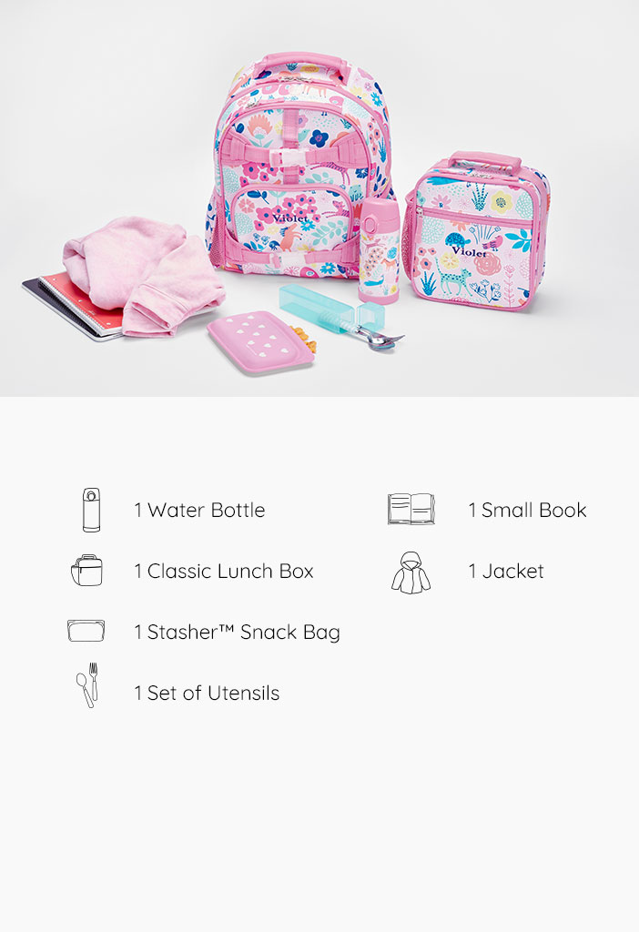 backpacks and lunch boxes