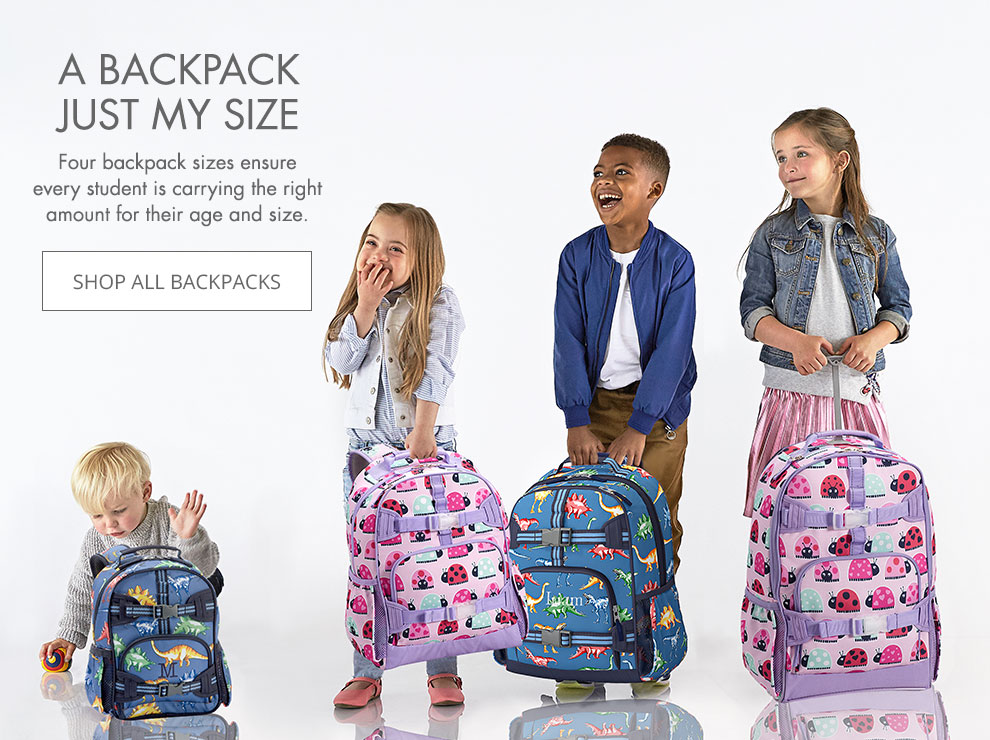 kids backpack size Cinosural International School