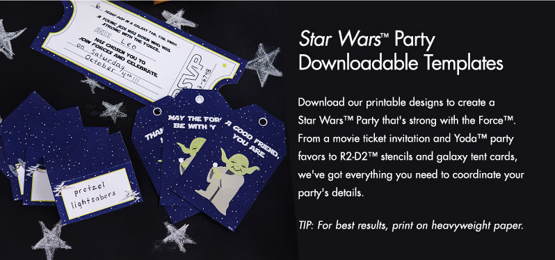 Star Wars™ Party Downloadable Template | Pottery Barn Kids