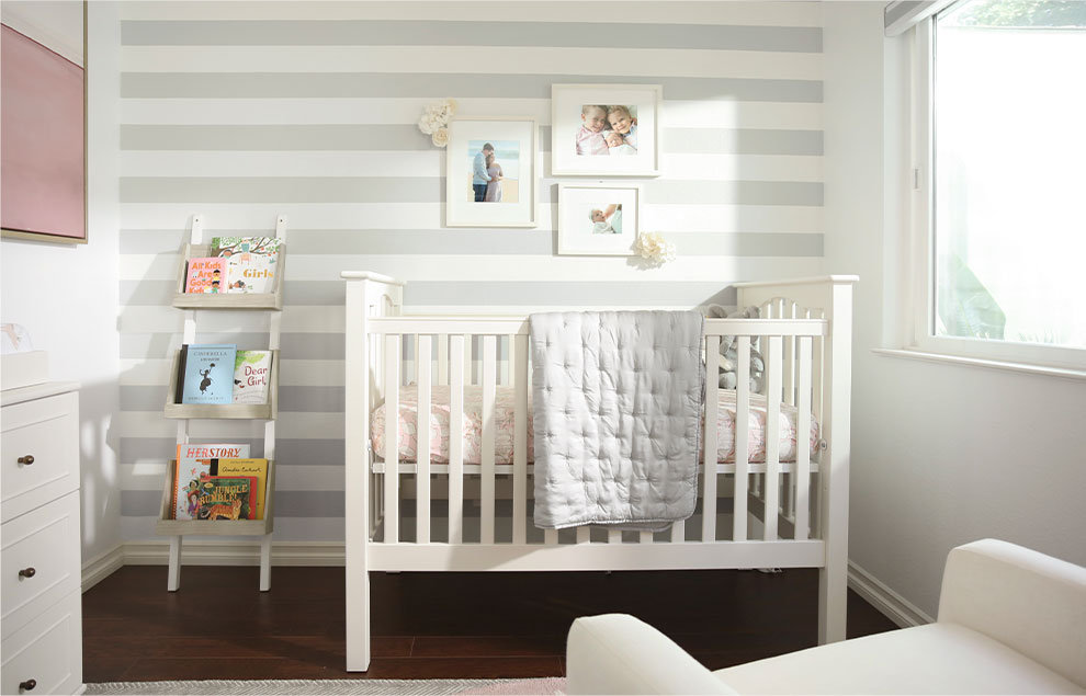 Chic Striped Nursery After