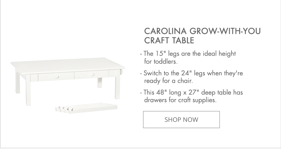 Carolina Grow-With-You Craft Table