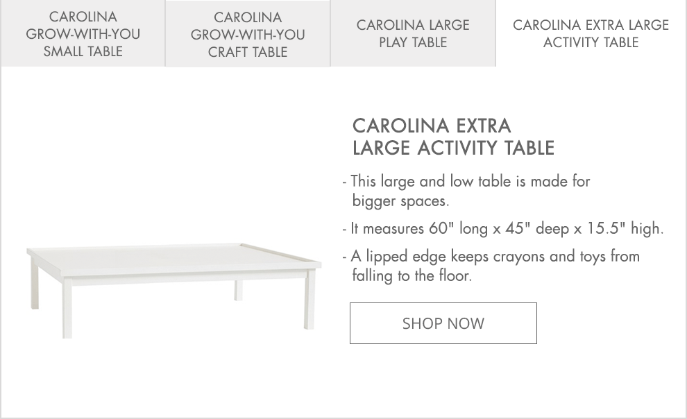 Carolina Extra Large Activity Table
