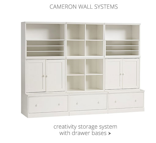 Cameron Creativity Storage System with Drawer Bases