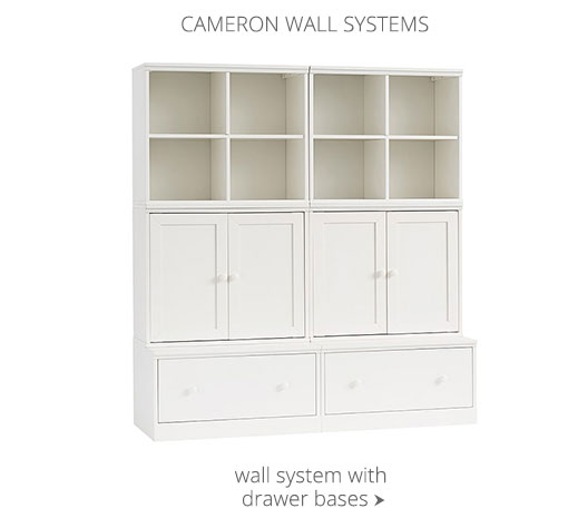 Cameron Wall System with Drawer Bases