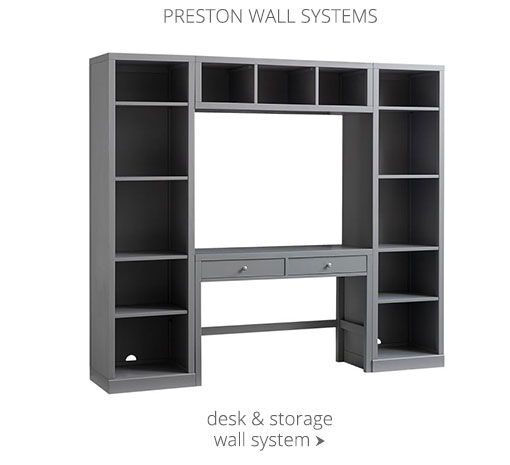 Preston Desk & Storage Wall System