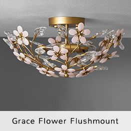grace flower flushmount