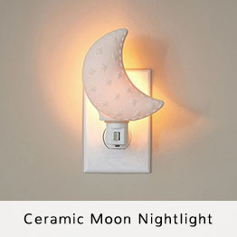 ceramic moon nightlight