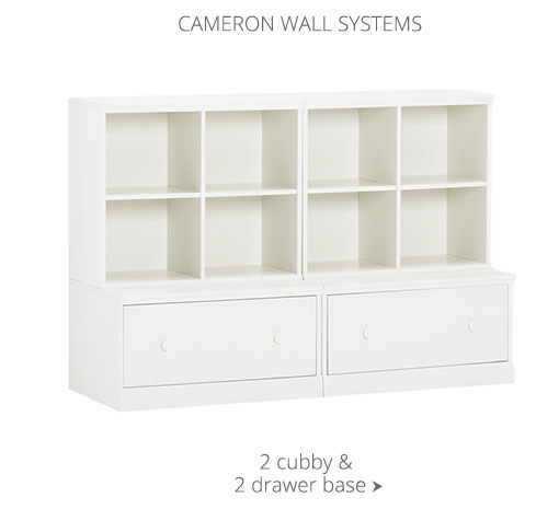 Cameron 2 Cubby & 2 Drawer Base