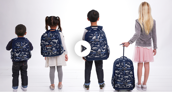 Video: See how our backpacks size up! Find the perfect fit, from mini to rolling backpacks.
