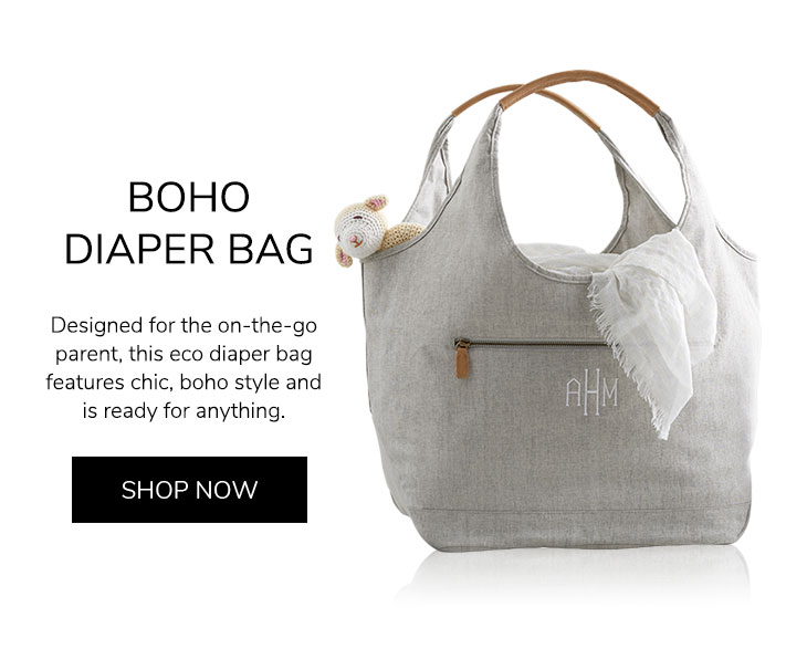 Boho Diaper Bag. Designed for the on-the-go parent, this eco diaper bag features chic, boho style and is ready for anything. Shop Now.