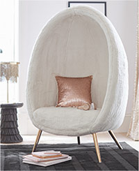 Modern Glam Cave Chair