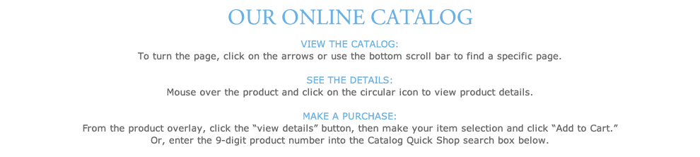 Our Online Catalog