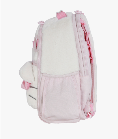 Side-facing image of Mackenzie Adaptive Backpack in Hello Kitty print.