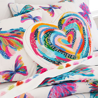 shop EttaVee heart pillow