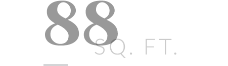 88 sq. ft.