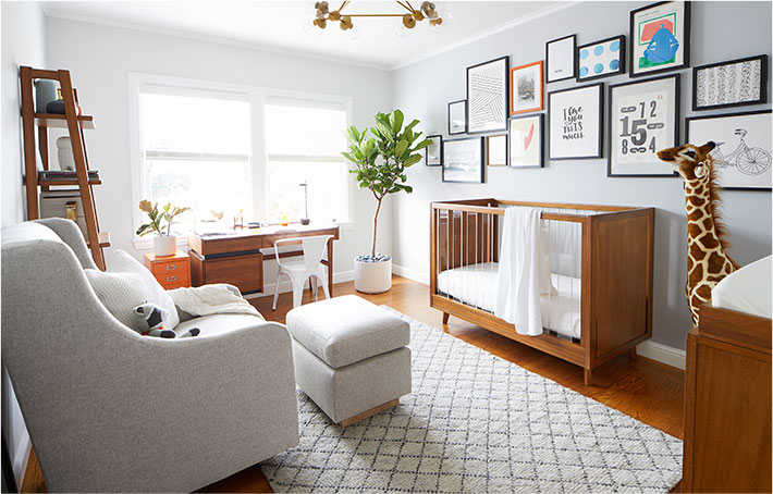 Modern Shared Space Nursery After