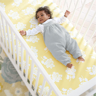 shop the rose organic crib sheet