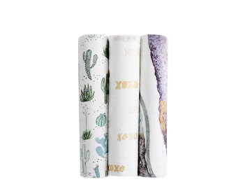 Watercolor Muslin Swaddle