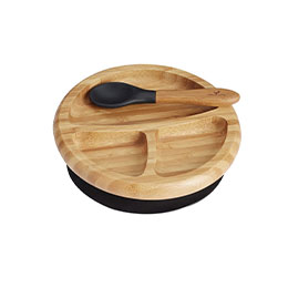 Avanchy Bamboo Suction Baby Plate & Spoon Set