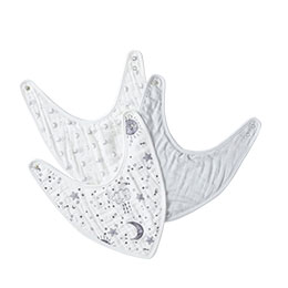 Organic Skye Muslin Bib Set