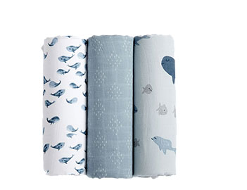 Jack Nautical Organic Swaddle
