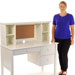 Madeline Storage Desk & Hutch Fall'