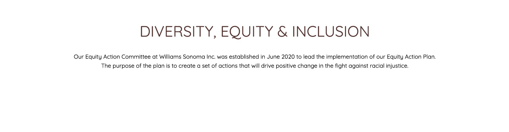 Diversity, Equality & Inclusion