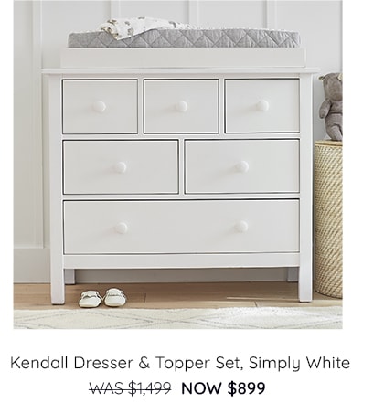 Kendall Dresser & Topper Set, Simply White