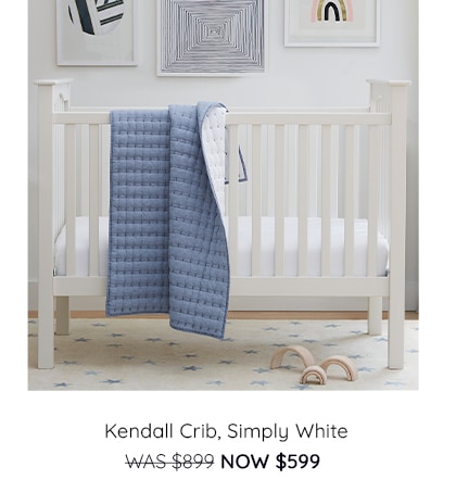 Kendall Crib, Simply White