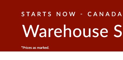 Canada Day Warehouse Sale > Shop All Deals