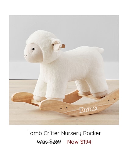 Lamb Critter Nursery Rocker