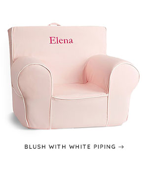 Blush With White Piping
