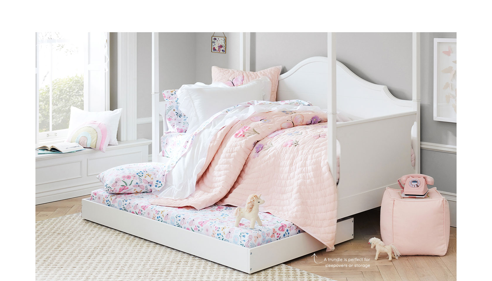 Juliette Canopy Daybed and Trundle