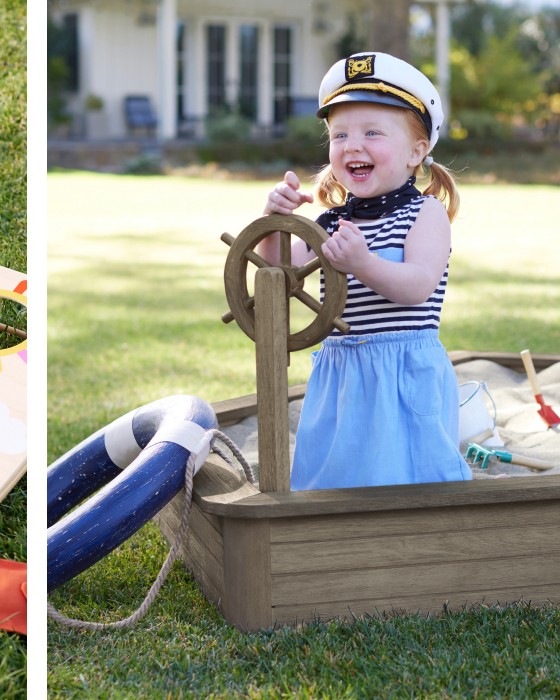 Outdoor Boat Sandbox