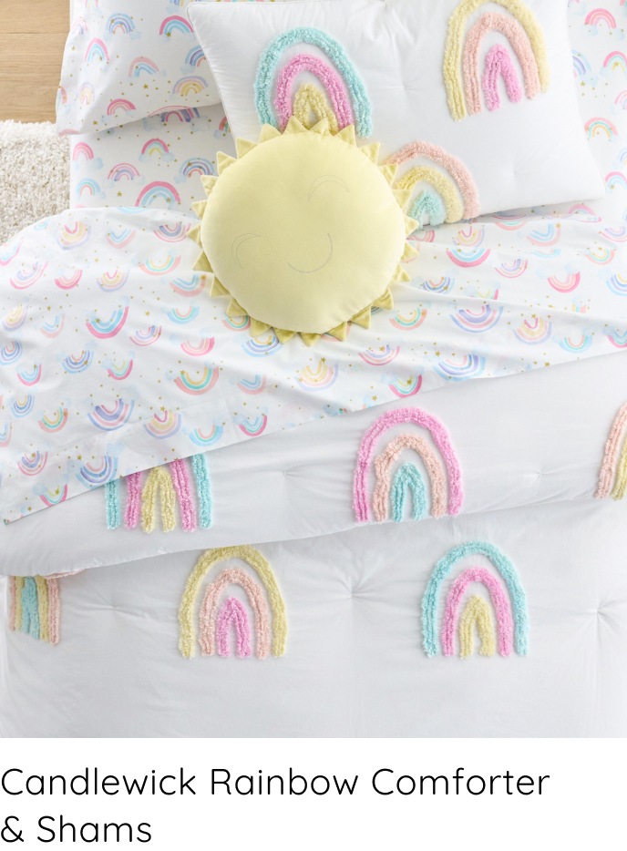 Candlewick Rainbow Comforter & Shams