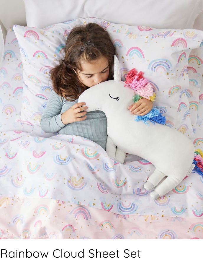 Rainbow Cloud Sheet Set