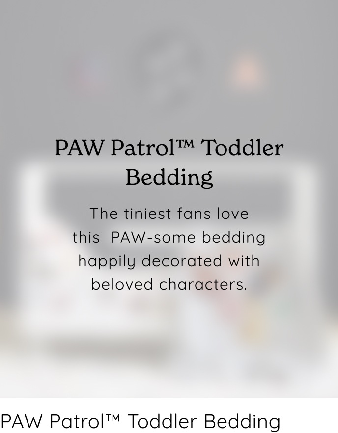 Paw Patrol Toddler Bedding