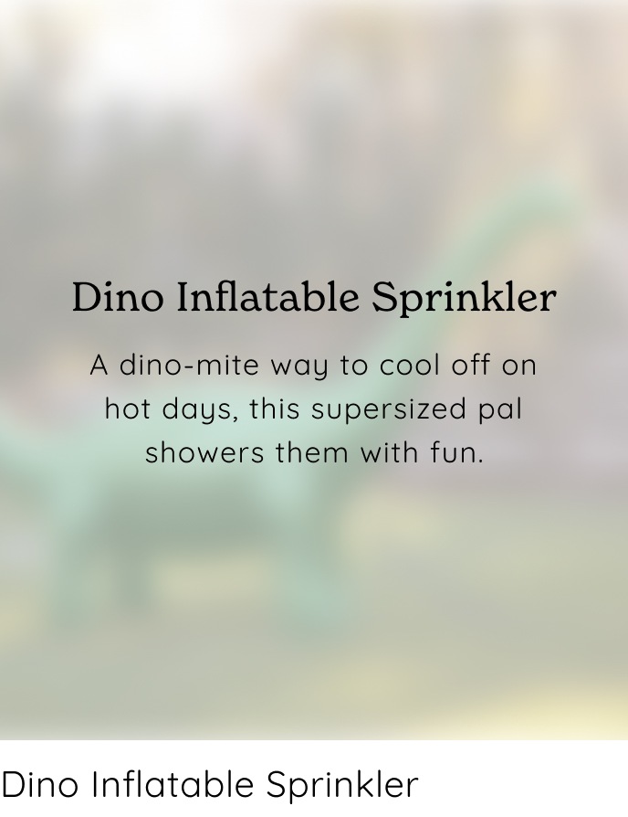 Dino Inflatable Sprinkler