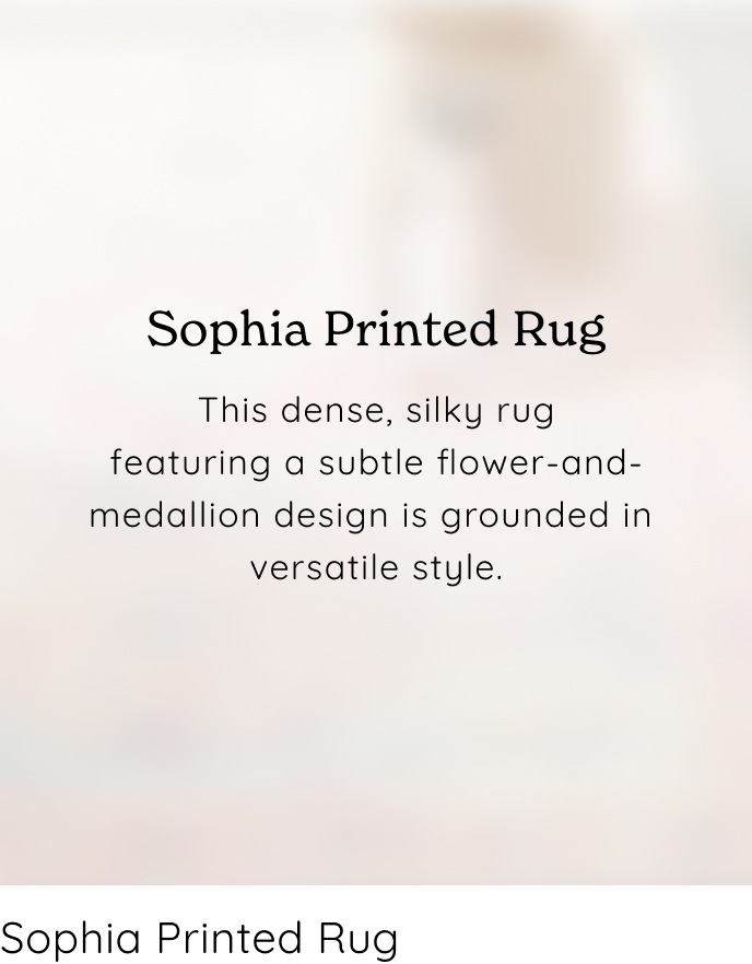 Sophia Printed Rug