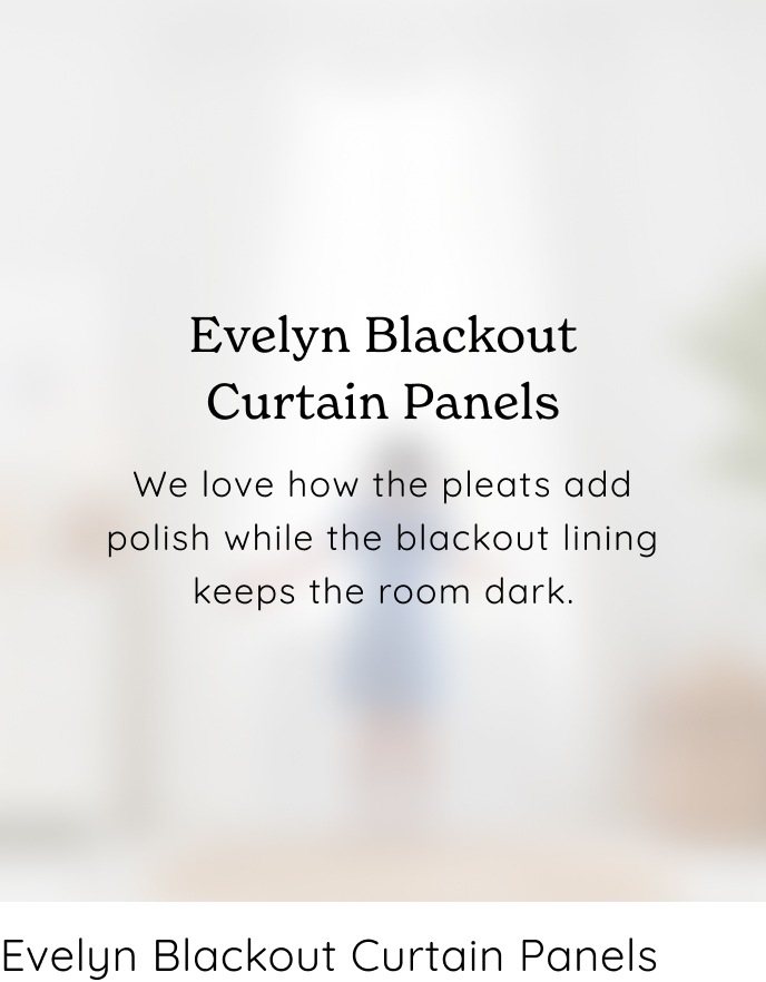 Evelyn Blackout Curtain Panels