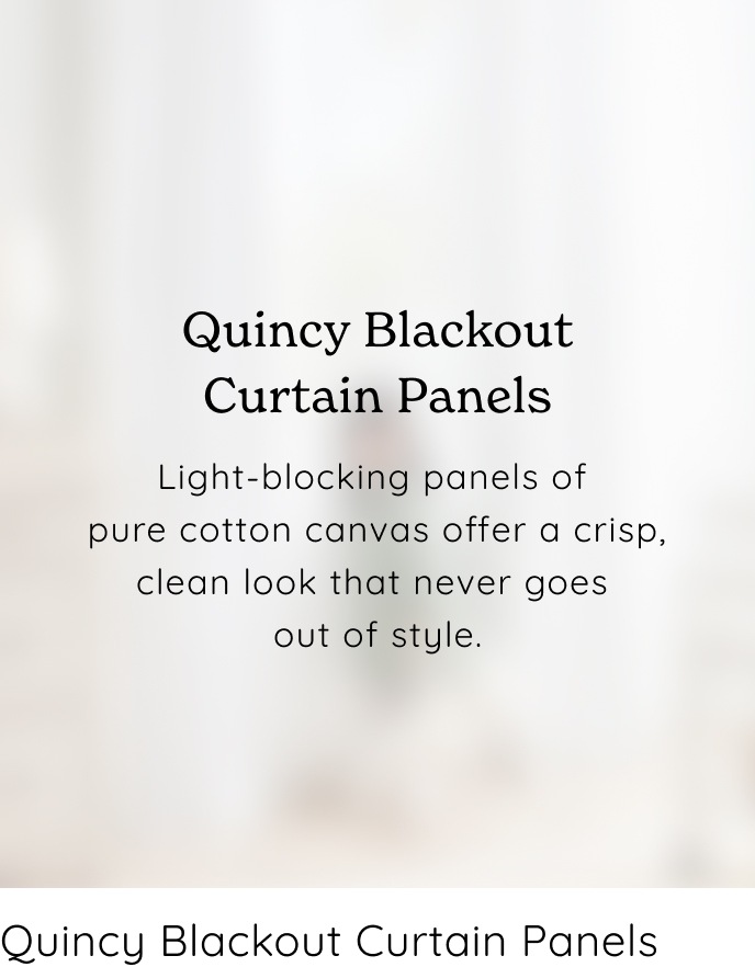 Quincy Blackout Curtain Panels