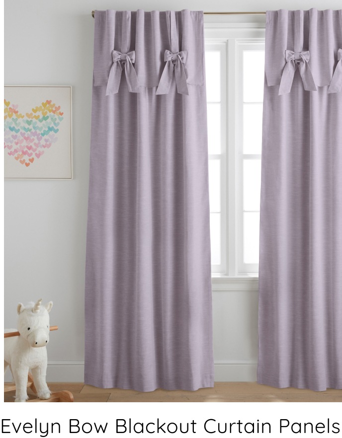 Evelyn Bow Blackout Curtain Panels